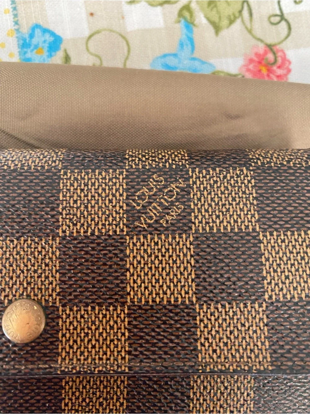 Vintage Louis Vuitton Ebene Etui Papier Wallet
